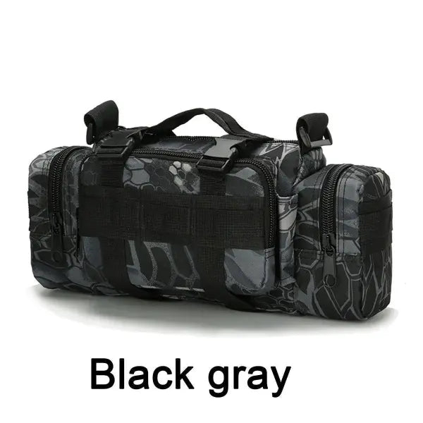 Hunting Waist Pack Camping Hiking Pouch Chest Bag Nylon Versatile Use - GRAY