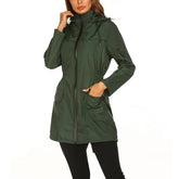 Women’s Outdoor Waterproof Windbreaker – Lightweight Quick-Dry Hooded Jacket