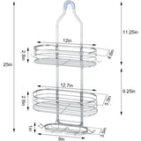 Over Shower Head Caddy - Rustproof Organizer with Hooks & Soap Holder - United States
