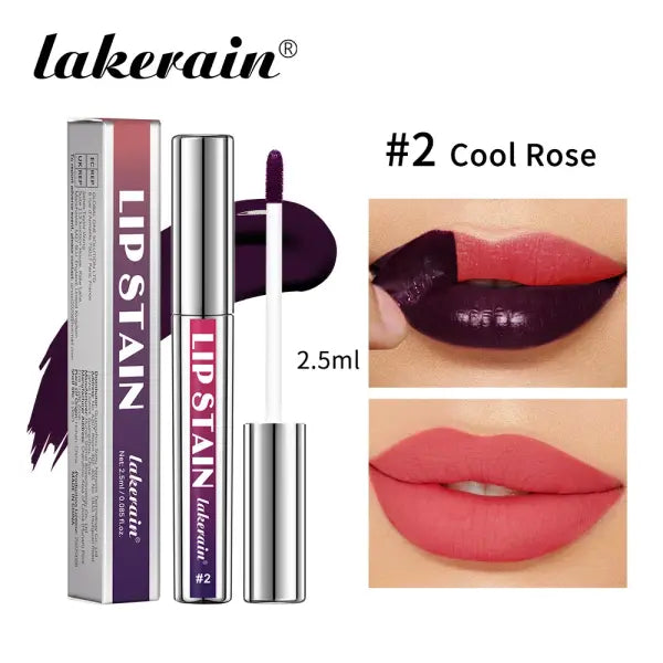 Long Lasting Waterproof Peel Off Lip Stain Pink Transfer Proof Tint