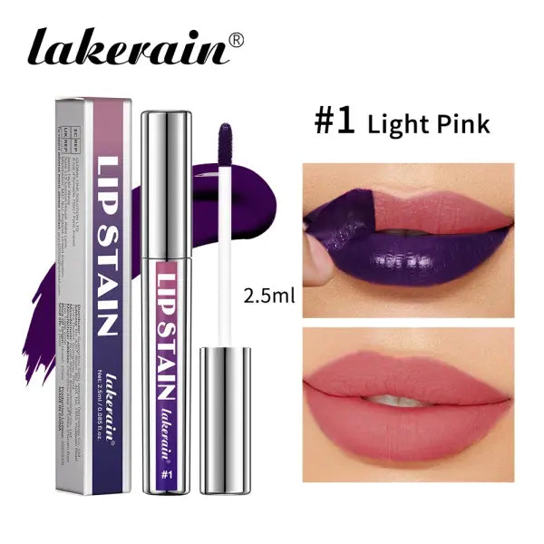 Long Lasting Waterproof Peel Off Lip Stain Pink Transfer Proof Tint