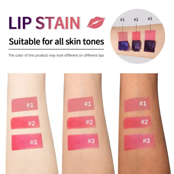 Long Lasting Waterproof Peel Off Lip Stain Pink Transfer Proof Tint