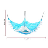 Light blue hammock pet bed with Pet Head Peach Spray Dry Shampoo