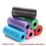 Pet Pooper Scooper for Easy Pet Waste Removal and Disposal - 6 rolls