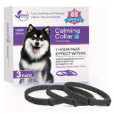 Pet Soothing Calming Collar Cat - 3Packs dog black - Pet Medical Collars
