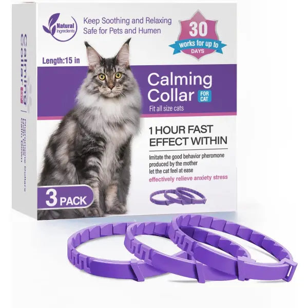 Pet Soothing Calming Collar Cat - 3Packs of cats - Pet Medical Collars