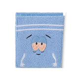 Plush Cartoon Wallet with Fuzzy Surface and Zip Closure - Beige