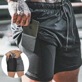 Pocket Compression Shorts for Active Moisture Wicking Comfort