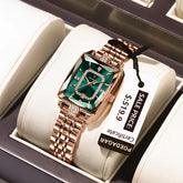 Stainless steel quartz women watch elegant waterproof calendar