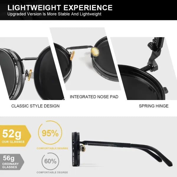 Polarized Round Sunglasses for Outdoor Adventures