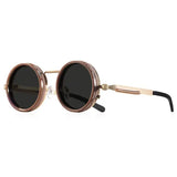 Polarized Round Sunglasses for Outdoor Adventures - C5 Coffee