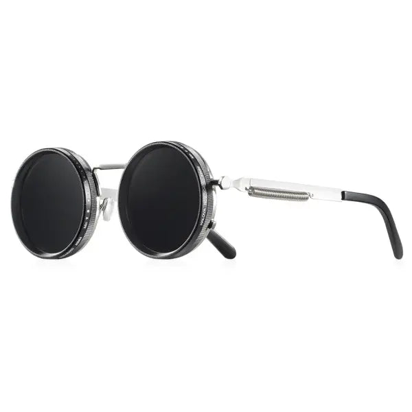 Polarized Round Sunglasses for Outdoor Adventures - Silvery