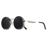 Polarized Round Sunglasses for Outdoor Adventures - Silvery