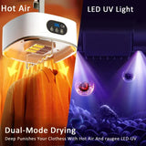 Portable Folded Electric Clothing Dryer with Remote Control 600W - EU Plug 220V