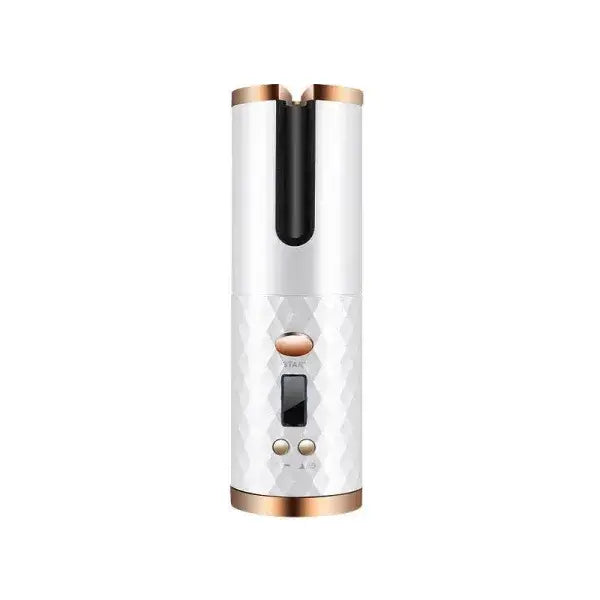 Portable Cordless Rechargeable Hair Curler for Effortless Styling - White / USB - Beauty