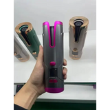 Portable Cordless Rechargeable Hair Curler for Effortless Styling - 006Grey Red / USB - Beauty
