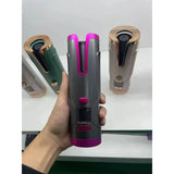Portable Cordless Rechargeable Hair Curler for Effortless Styling - 006Grey Red / USB - Beauty