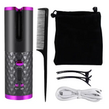 Portable Cordless Rechargeable Hair Curler for Effortless Styling - Beauty