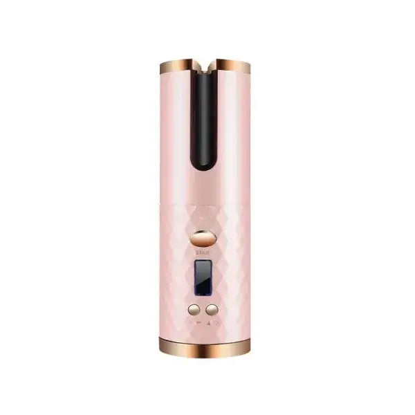 Portable Cordless Rechargeable Hair Curler for Effortless Styling - Pink / USB - Beauty