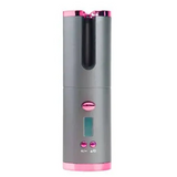 Portable Cordless Rechargeable Hair Curler for Effortless Styling - Pinkgrey / USB - Beauty