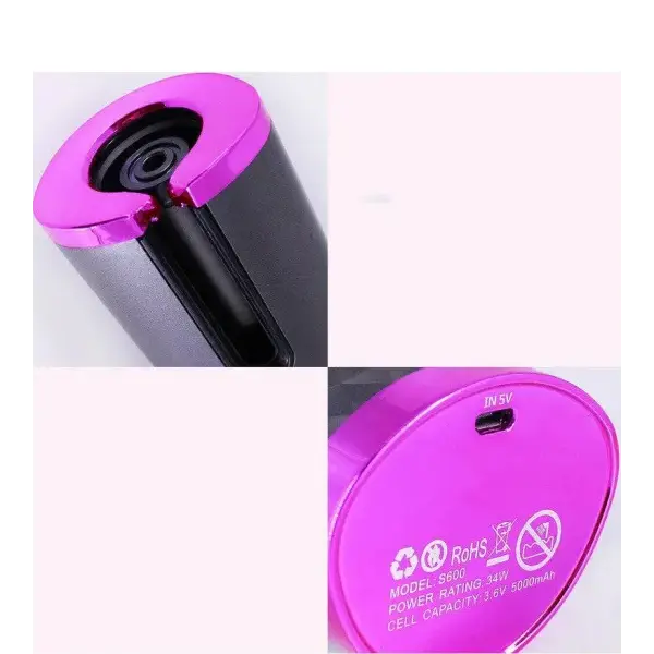 Portable Cordless Rechargeable Hair Curler for Effortless Styling - Beauty