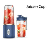 Portable Juicer for On-the-Go Blending with 6-Blade Travel Design - Blue juicer Cup