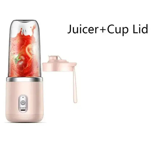 Portable Juicer for On-the-Go Blending with 6-Blade Travel Design - Himpall