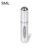 Portable Perfume Atomizer for Your Travel Fragrance Companion - 5ml-Bright Silver