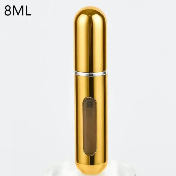 Portable Perfume Atomizer for Your Travel Fragrance Companion - 8ml-Bright Gold