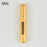 Portable Perfume Atomizer for Your Travel Fragrance Companion - 8ml-Champagne Gold