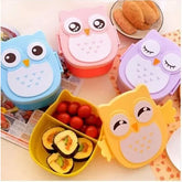 Portable Kids’ Bento Lunch Box: Cartoon Food Container with Built-in Cutlery for Students