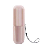 Portable Toothbrush Protect Holder PP Travel Camping Storage - Pink