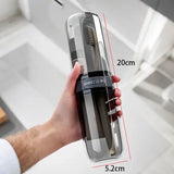 Portable Toothbrush Protect Holder PP Travel Camping Storage - transparent black