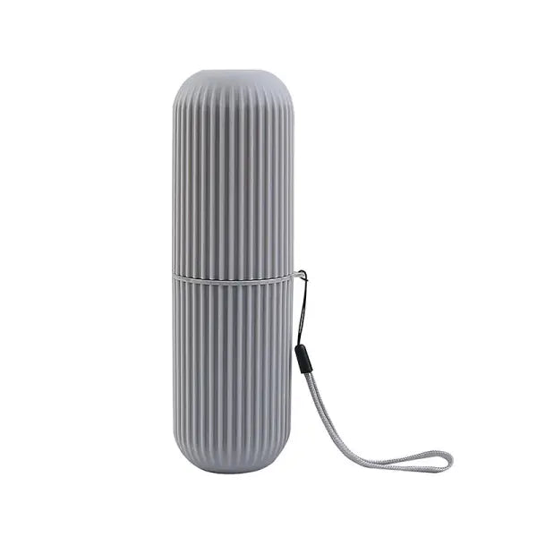 Portable Toothbrush Protect Holder PP Travel Camping Storage - Grey