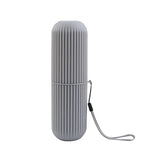 Portable Toothbrush Protect Holder PP Travel Camping Storage - Grey