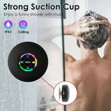 Portable Wireless Bluetooth Speaker with Suction Cup for Unisex - Black