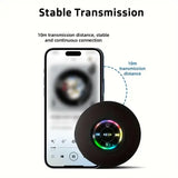 Portable Wireless Bluetooth Speaker with Suction Cup for Unisex - Black