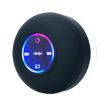 Portable Wireless Bluetooth Speaker with Suction Cup for Unisex - Black
