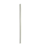 White plastic drinking straw in premium stainless steel vacuum coffee cup
