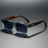 Quality Square Polarized Sunglasses Men with Metal Core UV400 Protection
