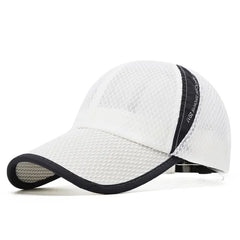 Quick-Dry Sports Baseball Cap – Snapback Mesh Patchwork Hiking & Running Hat - Himpall