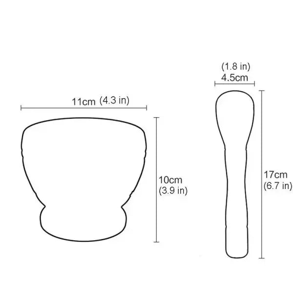 Resin Mortar and Pestle Set Spice Grinder Bowl for Kitchen Cooking