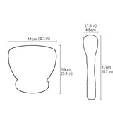 Resin Mortar and Pestle Set Spice Grinder Bowl for Kitchen Cooking