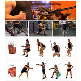 Resistance Band Set with Soft Foam Handles and Ankle Straps