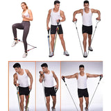 Resistance Band Set with Soft Foam Handles and Ankle Straps