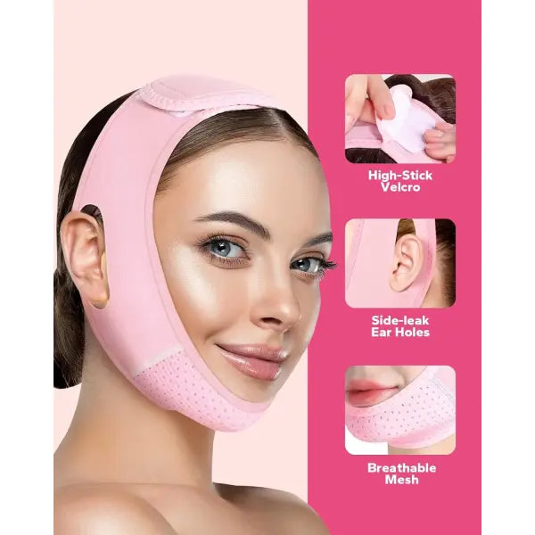 Reusable V Line Face Strap and Double Chin Reducer Mask - LKK03