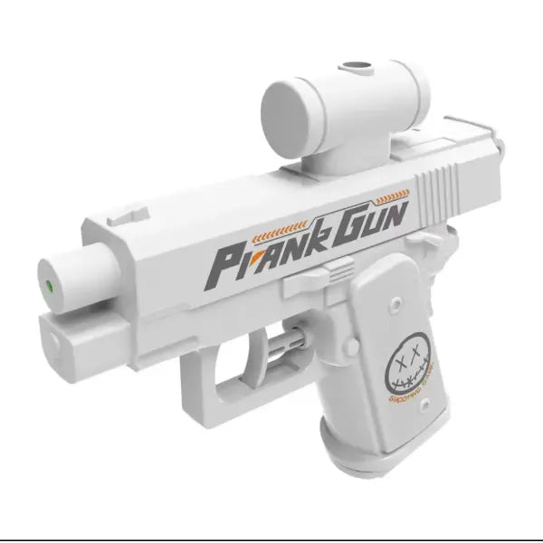 Reverse Water Gun Tactical Mini Sprayer for Summer Prank Pool Fights - White