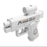 Reverse Water Gun Tactical Mini Sprayer for Summer Prank Pool Fights - White