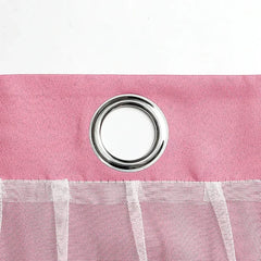 Romantic Sheer Kids Curtains – Double Layer Hollow-Out Stars Drapes - Himpall