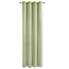 Romantic Sheer Kids Curtains – Double Layer Hollow-Out Stars Drapes - Himpall